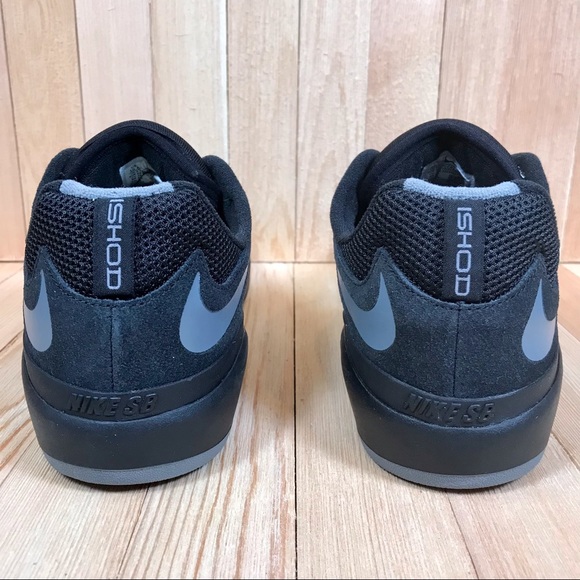 Nike SB Ishod Wair Black Smoke Grey Skate Shoes - Picture 3 of 5